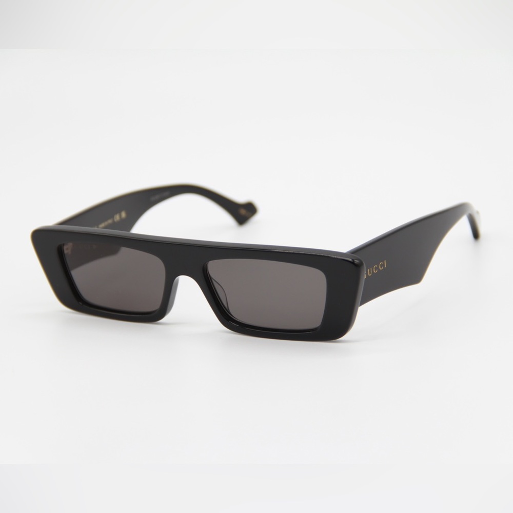 NEW GUCCI GG1331S 002 BLACK UNISEX RECTANGULAR SUNGLASSES GUCCI - Picture 9 of 14